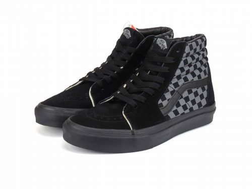 Vans sk8 hi store black pewter checkerboard